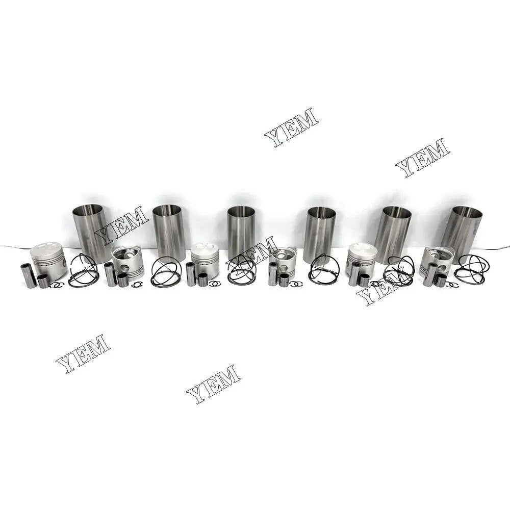 For Mitsubishi excavator engine 6DR5 Cylinder Liner Kit YEMPARTS