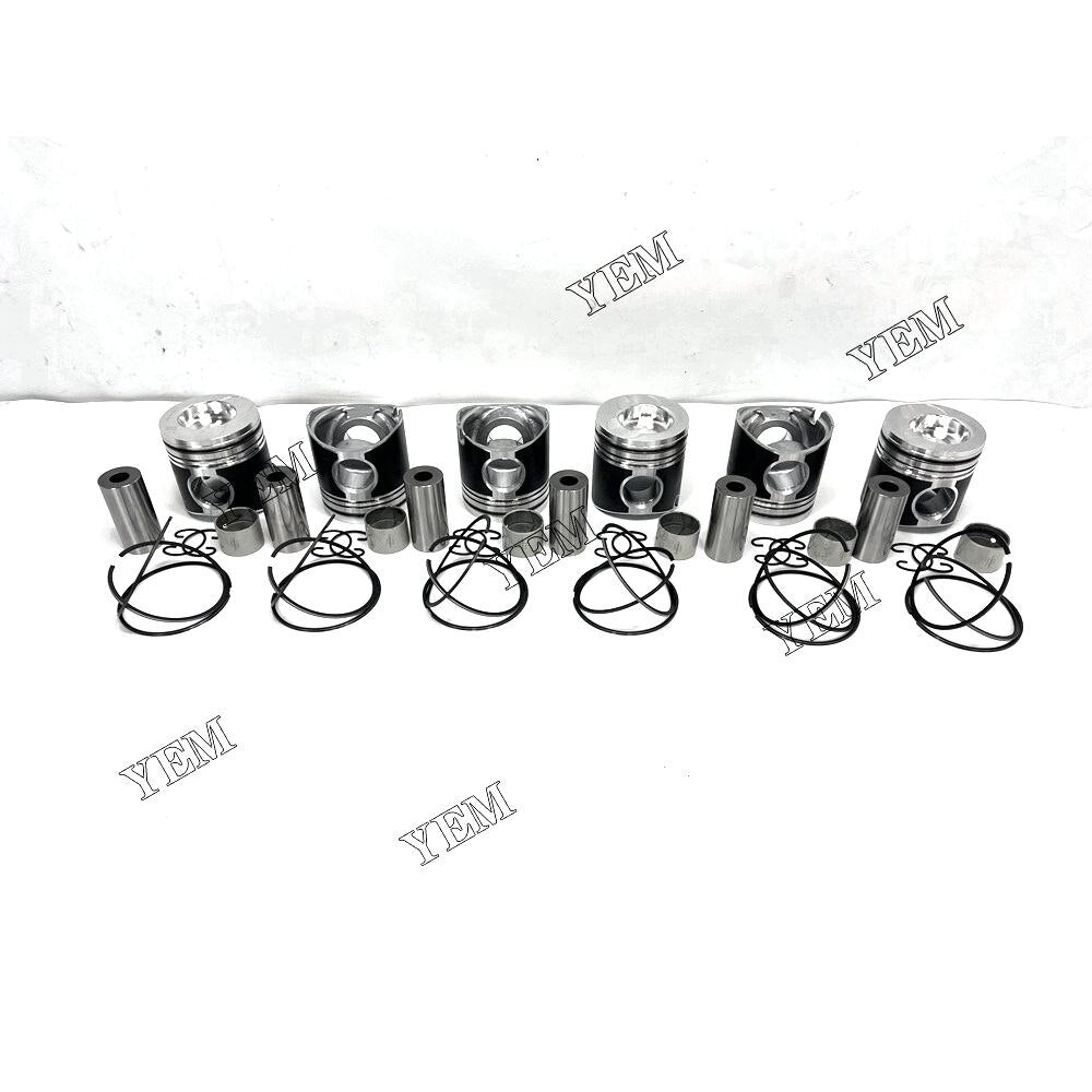 YEM WD615 Pistons Set With Cylinder Piston Ring Weichai excavator diesel engine YEMPARTS