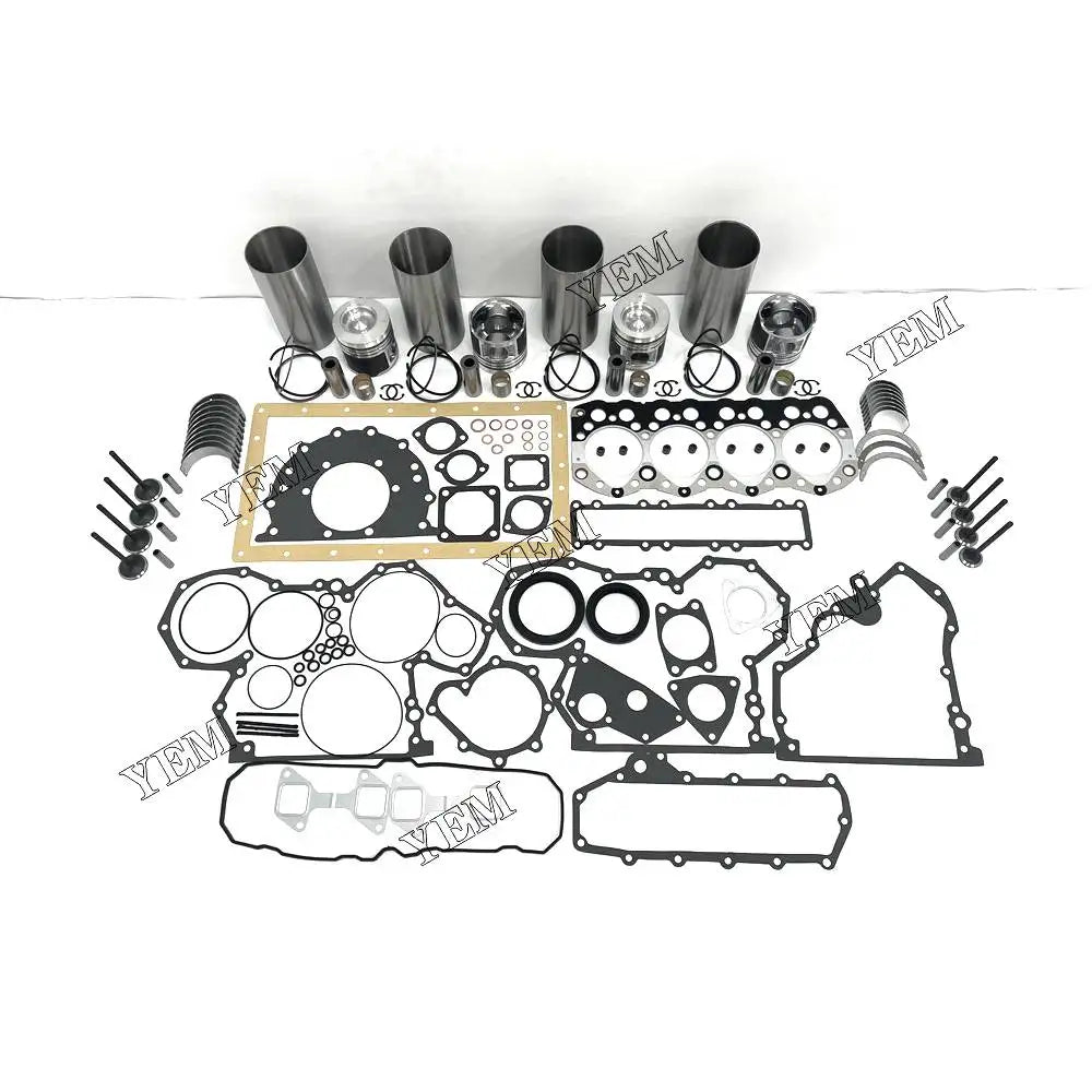 1 year warranty For Mitsubishi Rebuild Kit With Cylinder Gaskets Piston Rings Liner Bearing Valves S4S engine Parts YEMPARTS