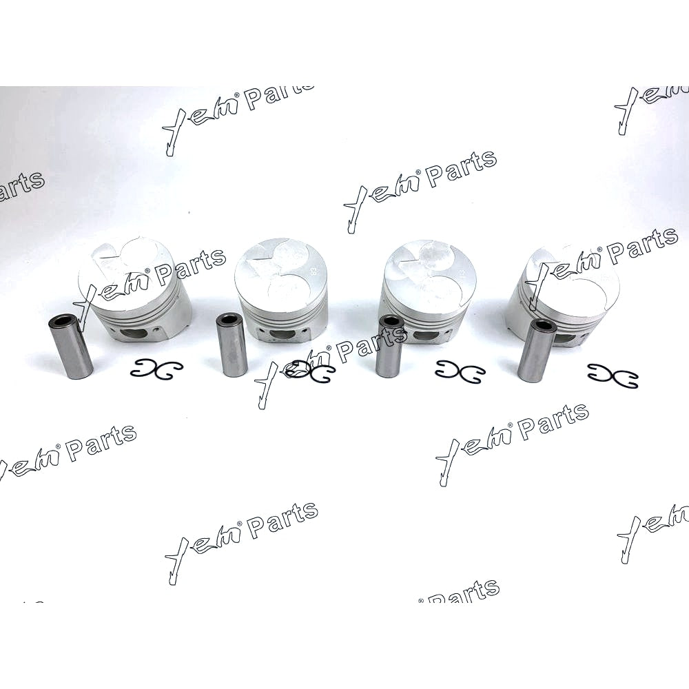 YEM Engine Parts Piston Set STD 76mm For Kubota V1305 x4 PCS Engine Parts For Kubota