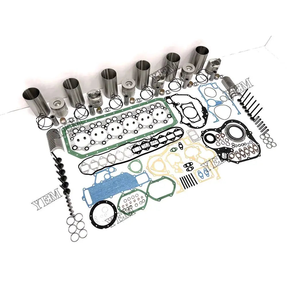 1 year warranty For Isuzu Repair Kit With Piston Rings Liner Bearing Valves Gaskets 6D34 engine Parts YEMPARTS