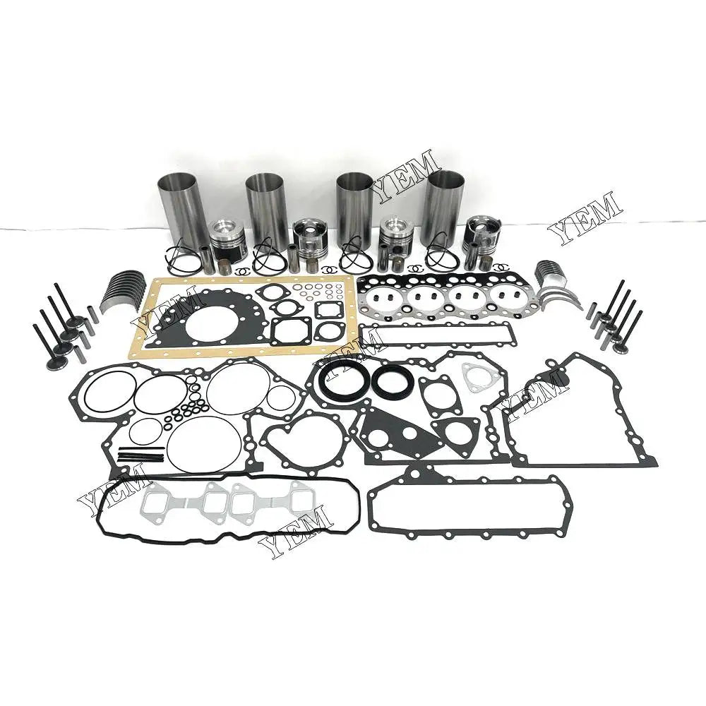 1 year warranty For Mitsubishi Rebuild Kit With Cylinder Gaskets Piston Rings Liner Bearing Valves S4S engine Parts YEMPARTS