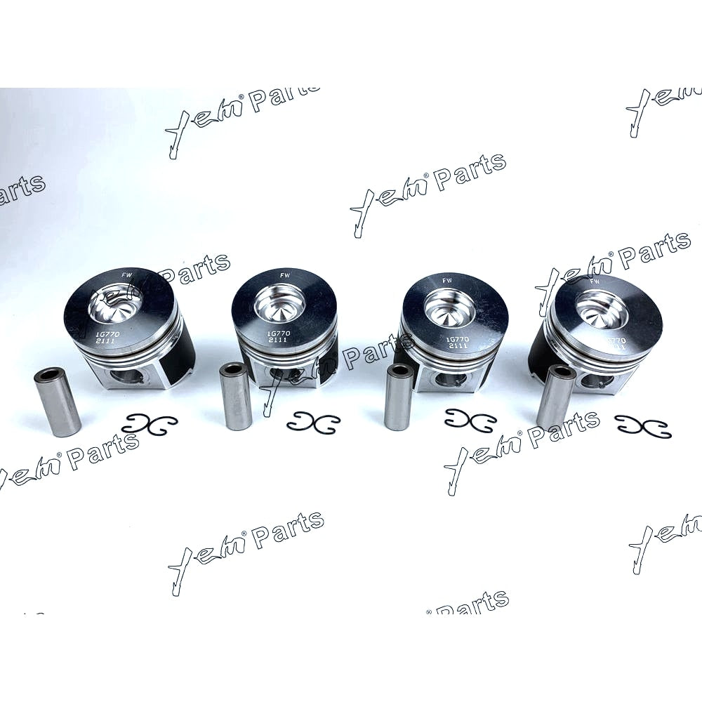 YEM Engine Parts Piston Set STD 83mm For Kubota V2003 x4 PCS Engine Parts For Kubota