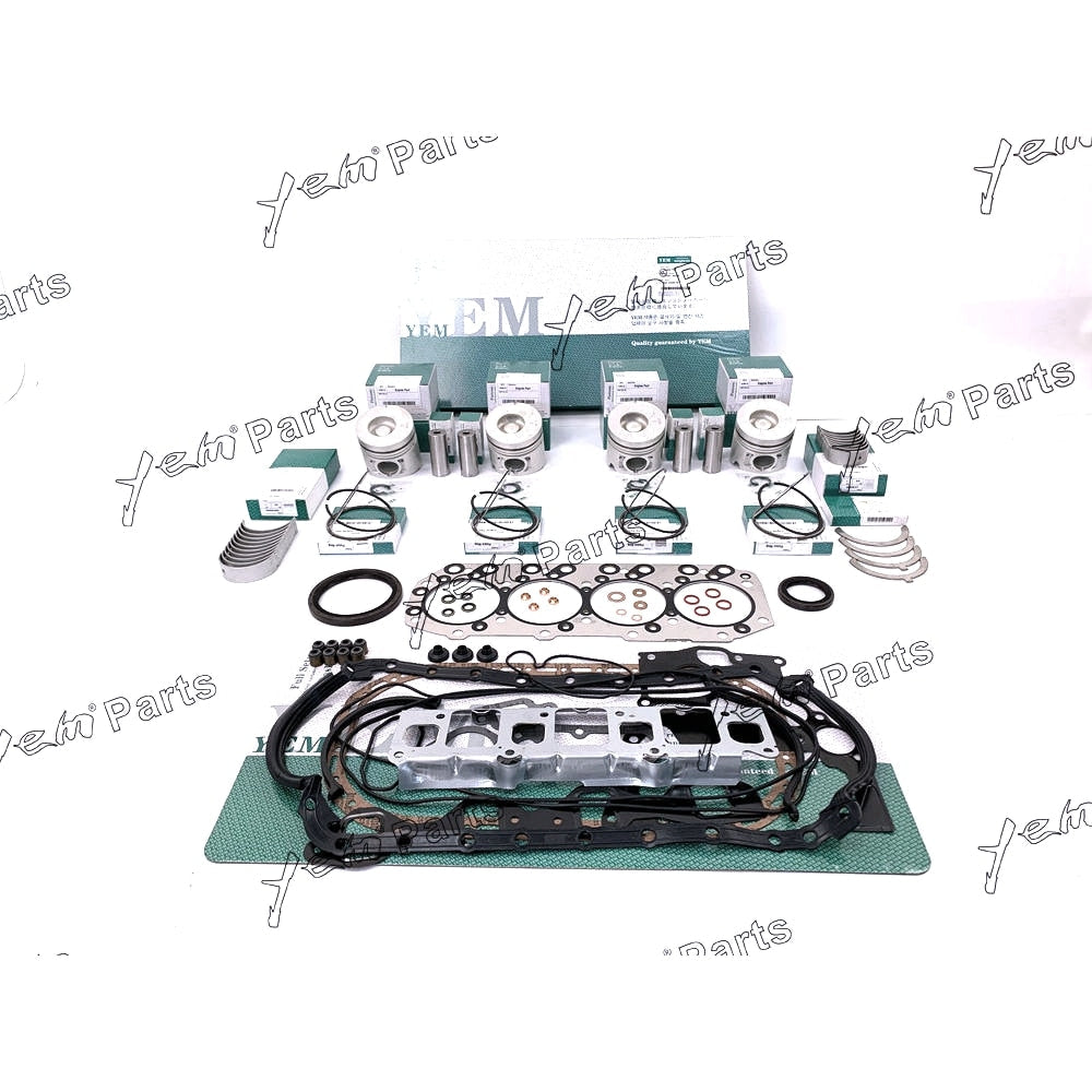 YEM Engine Parts For Isuzu 4JB1 Engine Rebuild Kit non-turbo For Mustang For Bobcat 843 853 1213 960 2060 For Isuzu