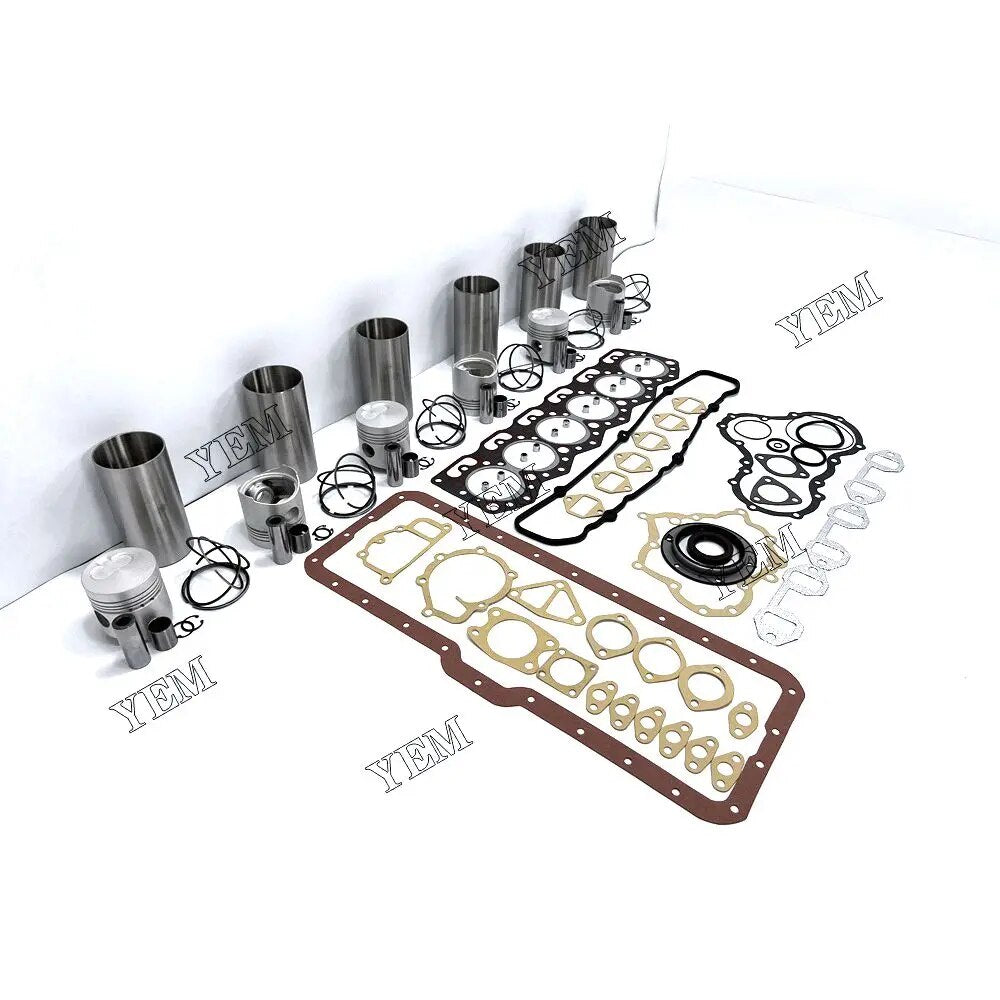 For Mitsubishi excavator engine 6DR5 Rebuild Kit With Liner Piston Rings Full Gasket Kit YEMPARTS