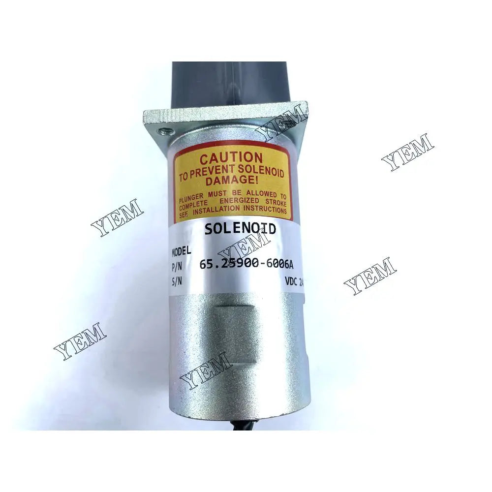 competitive price 300743-00068 Shutdown Solenoid For Doosan P158LE P180LE P2222E D1146T excavator engine part YEMPARTS