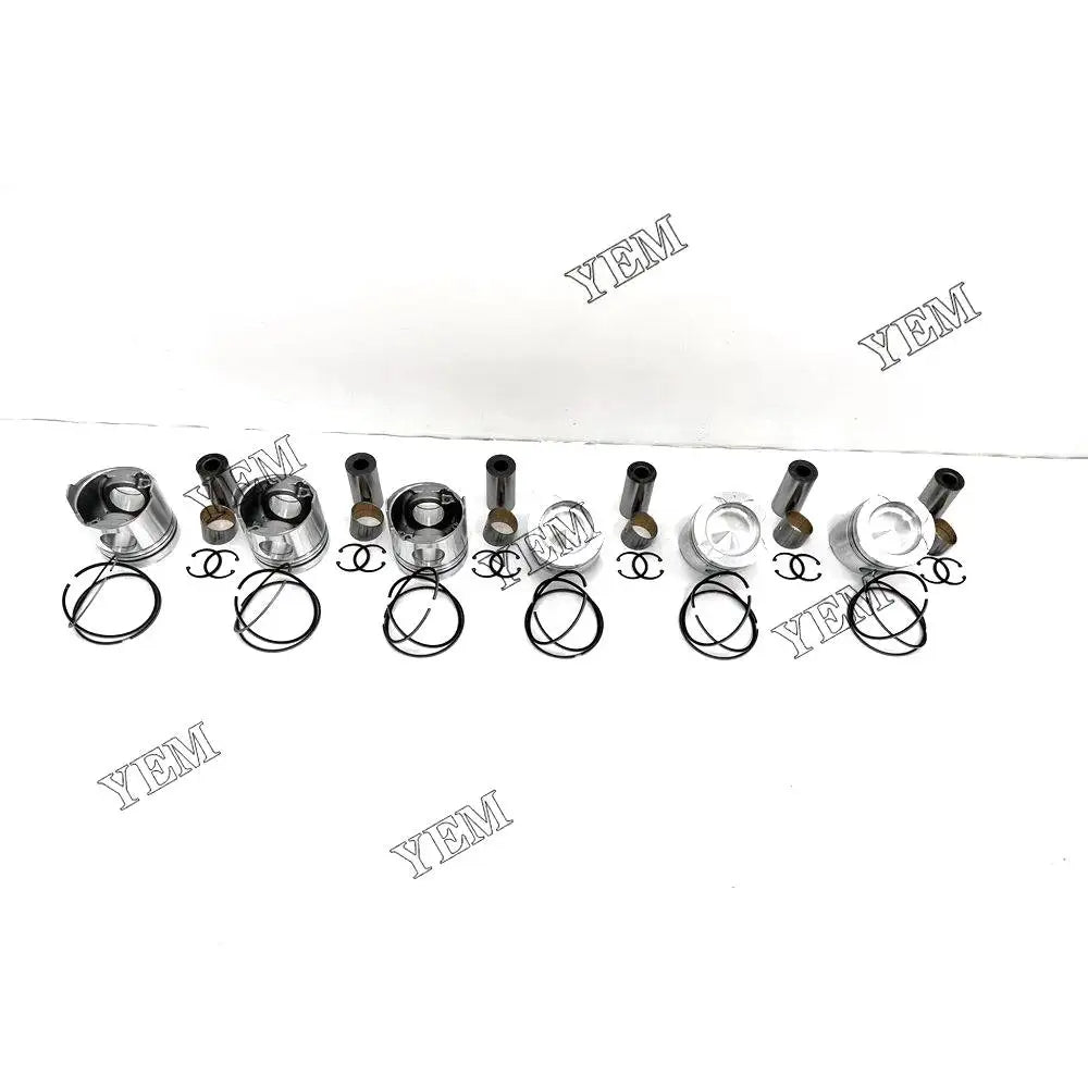 6X High performancePiston With Rings For Mitsubishi S6B3 Engine YEMPARTS