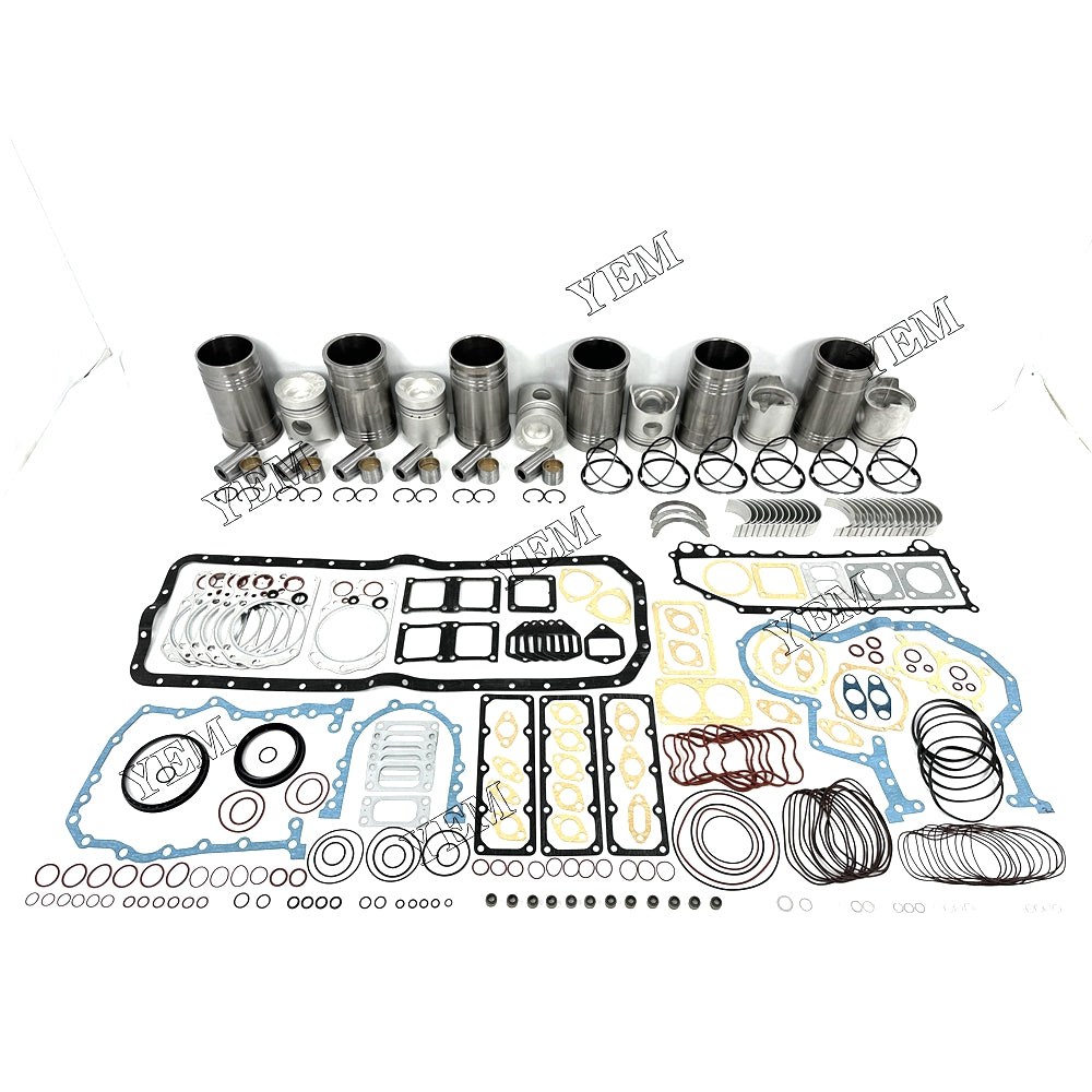 Fast Shipping 6PCS 6D22 Overhaul Rebuild Kit With Gasket Set Bearing For Mitsubishi engine spare parts YEMPARTS