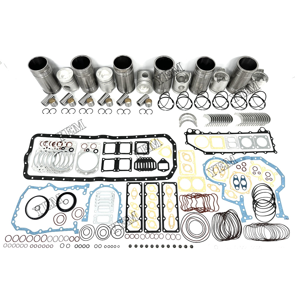 Fast Shipping 6PCS 6D22 Overhaul Rebuild Kit With Gasket Set Bearing For Mitsubishi engine spare parts YEMPARTS