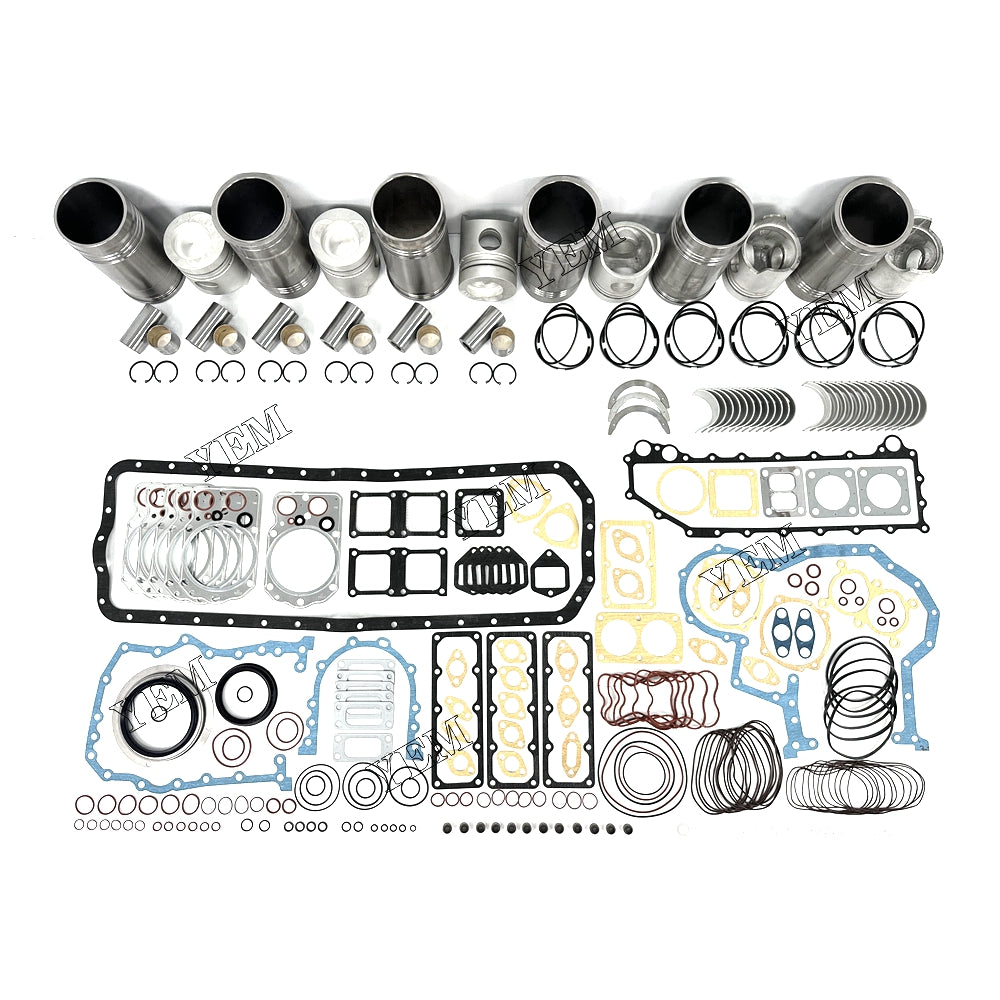 Fast Shipping 6PCS 6D22 Overhaul Rebuild Kit With Gasket Set Bearing For Mitsubishi engine spare parts YEMPARTS