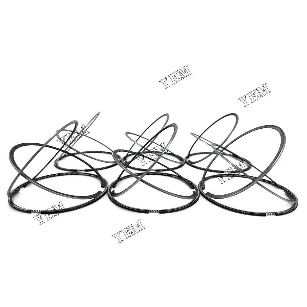 Fast Shipping 6PCS 6D125 Piston Rings Set STD For Komatsu engine spare parts YEMPARTS