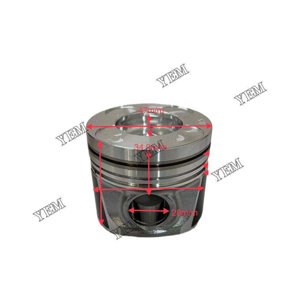 For Nissan Piston STD 88mm 4x A2010-V5X00 YD25 Engine Spare Parts YEMPARTS