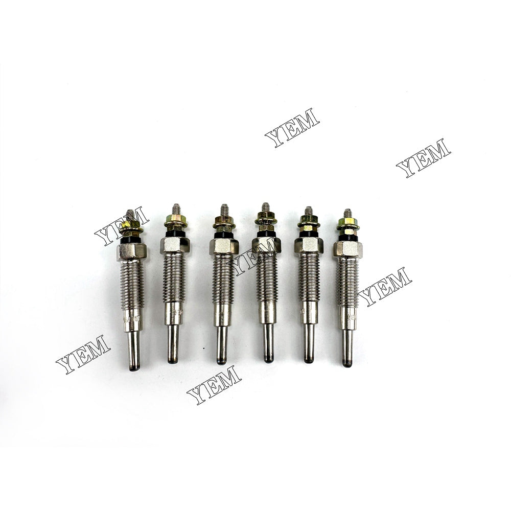 For Kubota Glow Plug 6X 15521-65512 S2600 Engine Spare Parts YEMPARTS