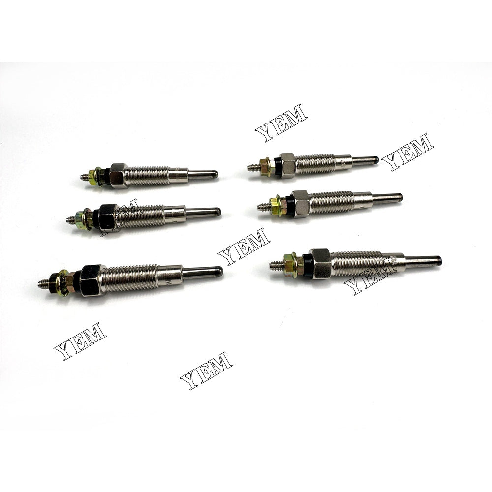 For Kubota Glow Plug 6X 15521-65512 S2600 Engine Spare Parts YEMPARTS
