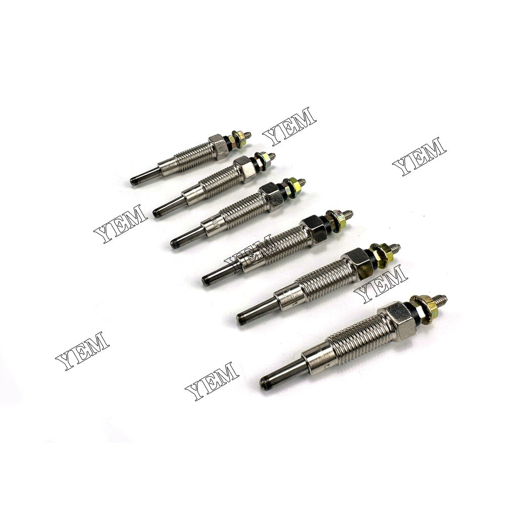 For Kubota Glow Plug 6X 15521-65512 S2600 Engine Spare Parts YEMPARTS
