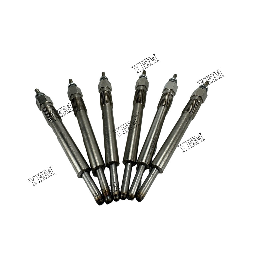 For Isuzu Glow Plug 6X 9-82513-928-7 182513-0440 DB58 Engine Spare Parts YEMPARTS