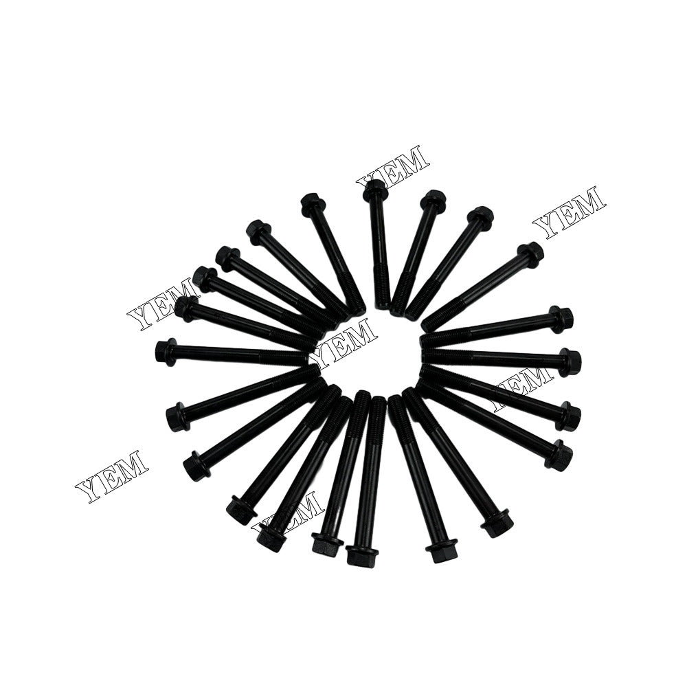 For Kubota Cylinder Head Bolt 22x 6655158 19013-03450 383-0387A F2803 Engine Spare Parts YEMPARTS