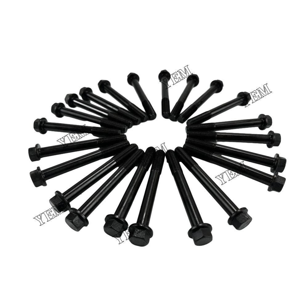 For Kubota Cylinder Head Bolt 22x 6655158 19013-03450 383-0387A F2803 Engine Spare Parts YEMPARTS