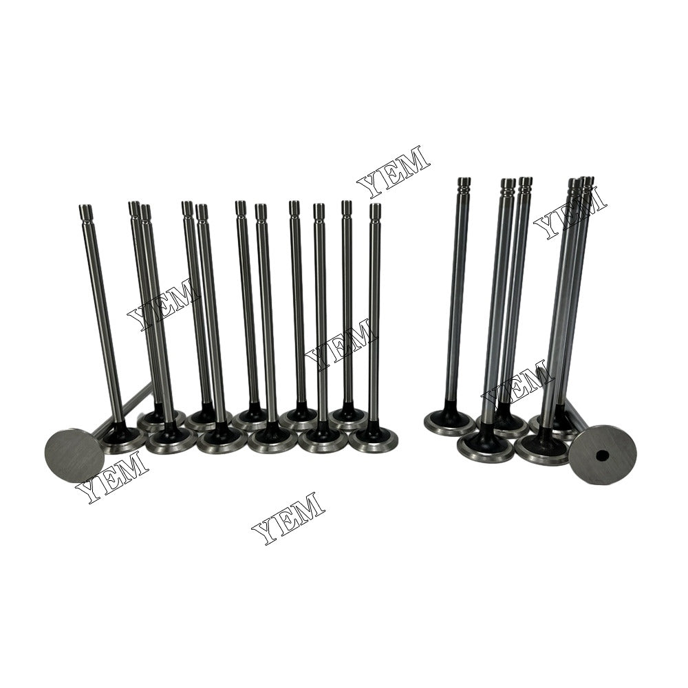 For Caterpillar intake and exhaust valves 12x C7 Engine Spare Parts YEMPARTS