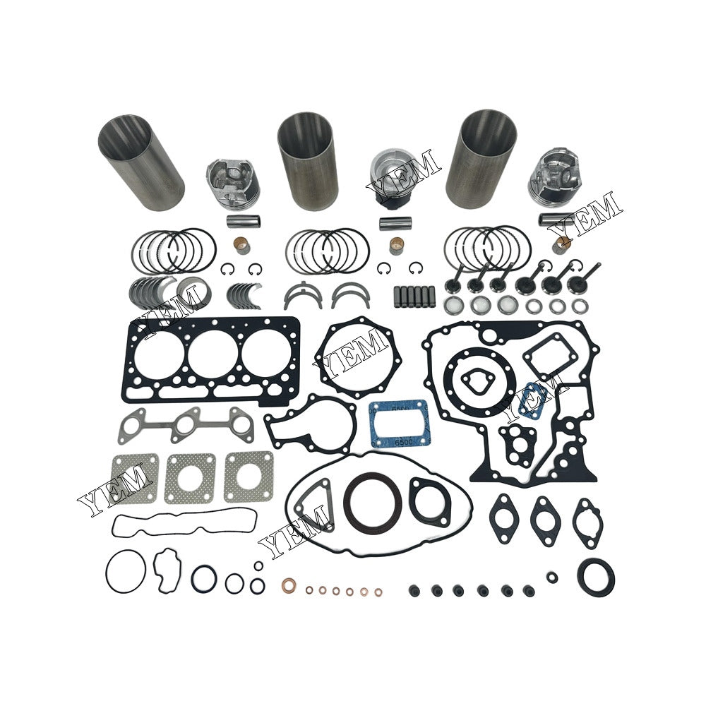 For Kubota Overhaul Rebuild Kit With Bearing Set Valve Train 3x part number EG561-21110 WG972 Engine Spare Parts YEMPARTS