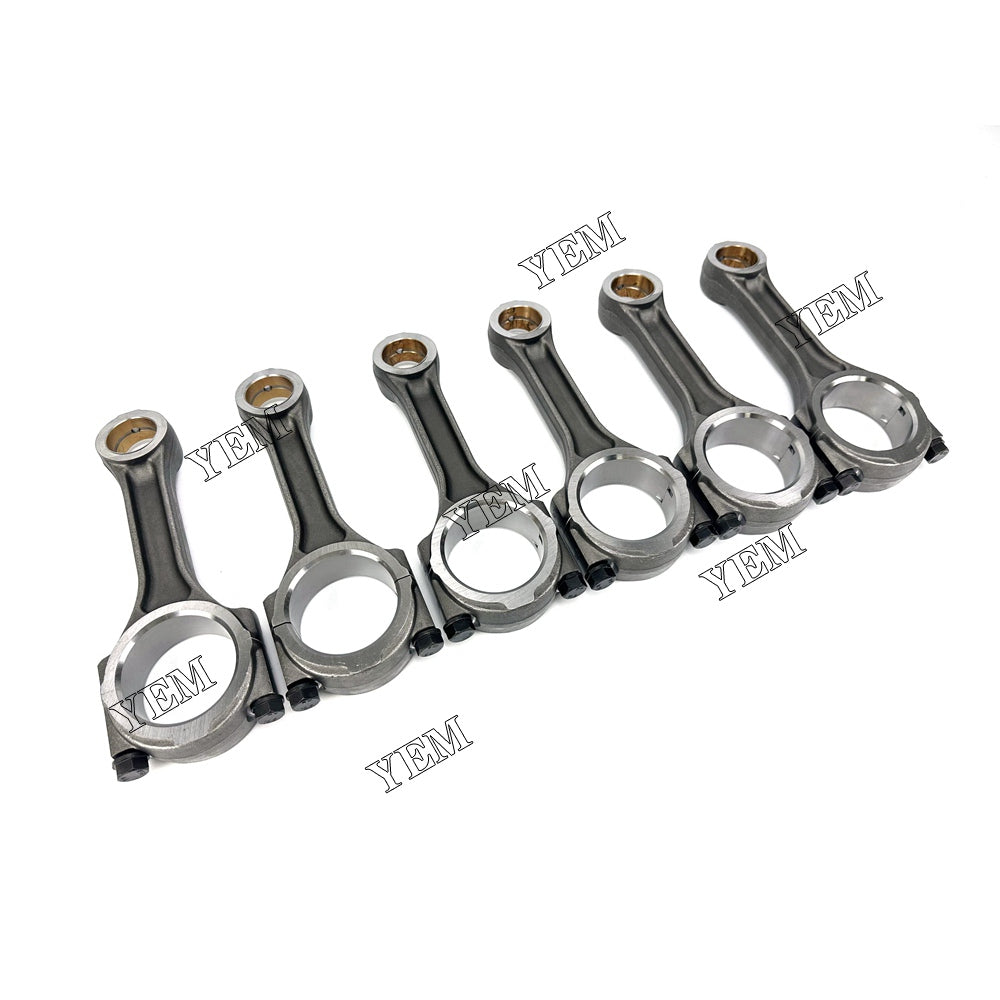 For Doosan Connecting Rod 6x 65.02401-6161 DB58 Engine Spare Parts YEMPARTS