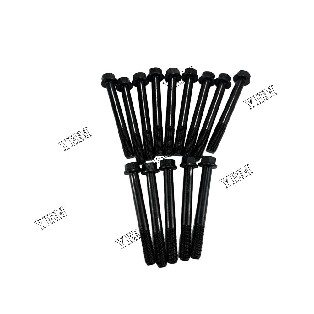 For Kubota Cylinder Head Bolt 14x 6655158 19013-03450 383-0387A D1403 Engine Spare Parts YEMPARTS