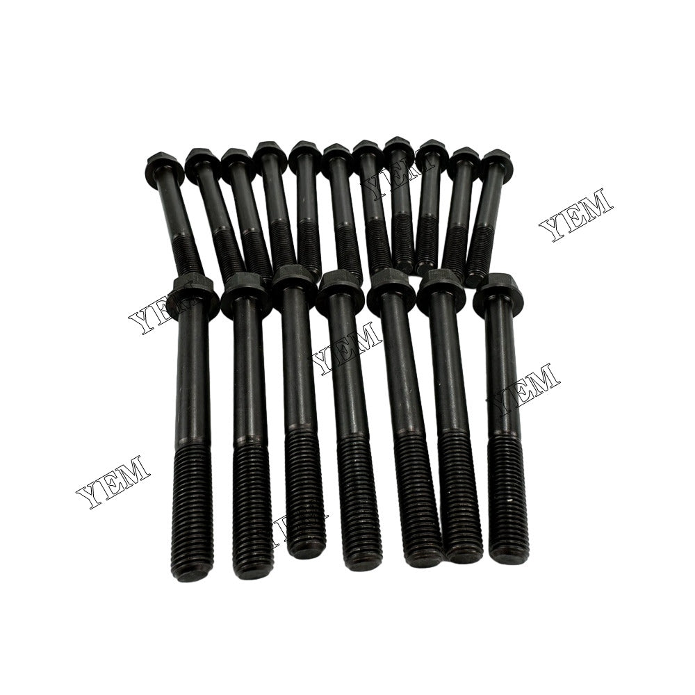 For Kubota Cylinder Head Bolt 18x 19202-03450 V1902 Engine Spare Parts YEMPARTS