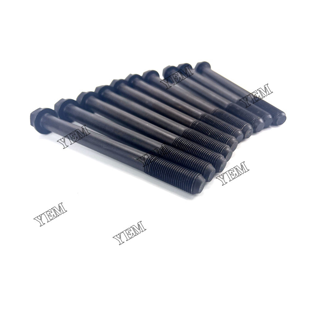 For Kubota Cylinder Head Bolt 10x 1J700-04560 V2607 Engine Spare Parts YEMPARTS