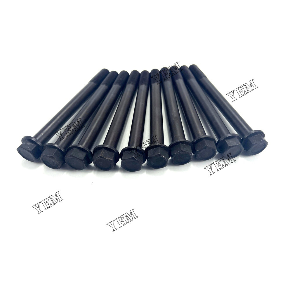 For Kubota Cylinder Head Bolt 10x 1J700-04560 V2607 Engine Spare Parts YEMPARTS