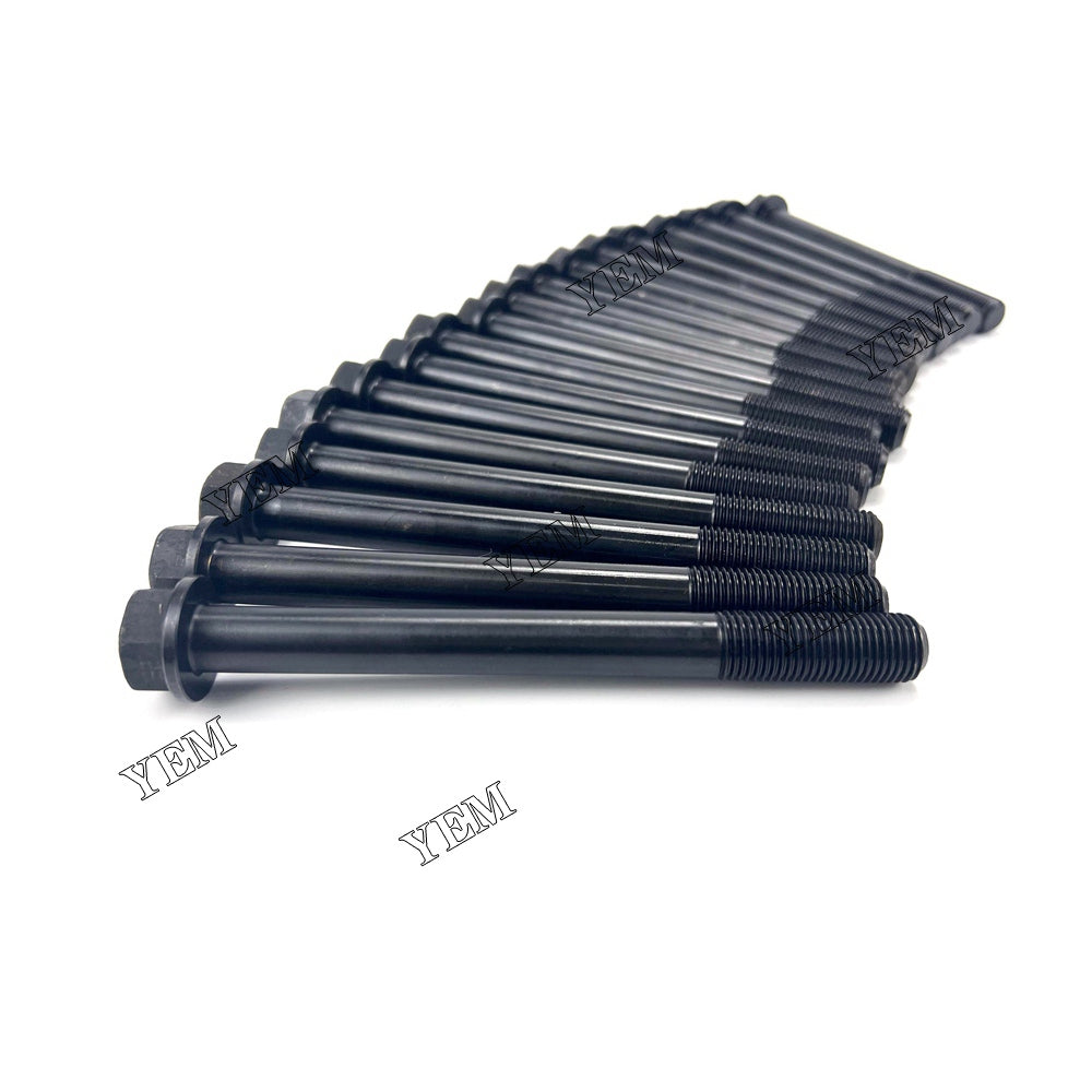 For Kubota Cylinder Head Bolt 18x 1G772-03450 V3307 Engine Spare Parts YEMPARTS