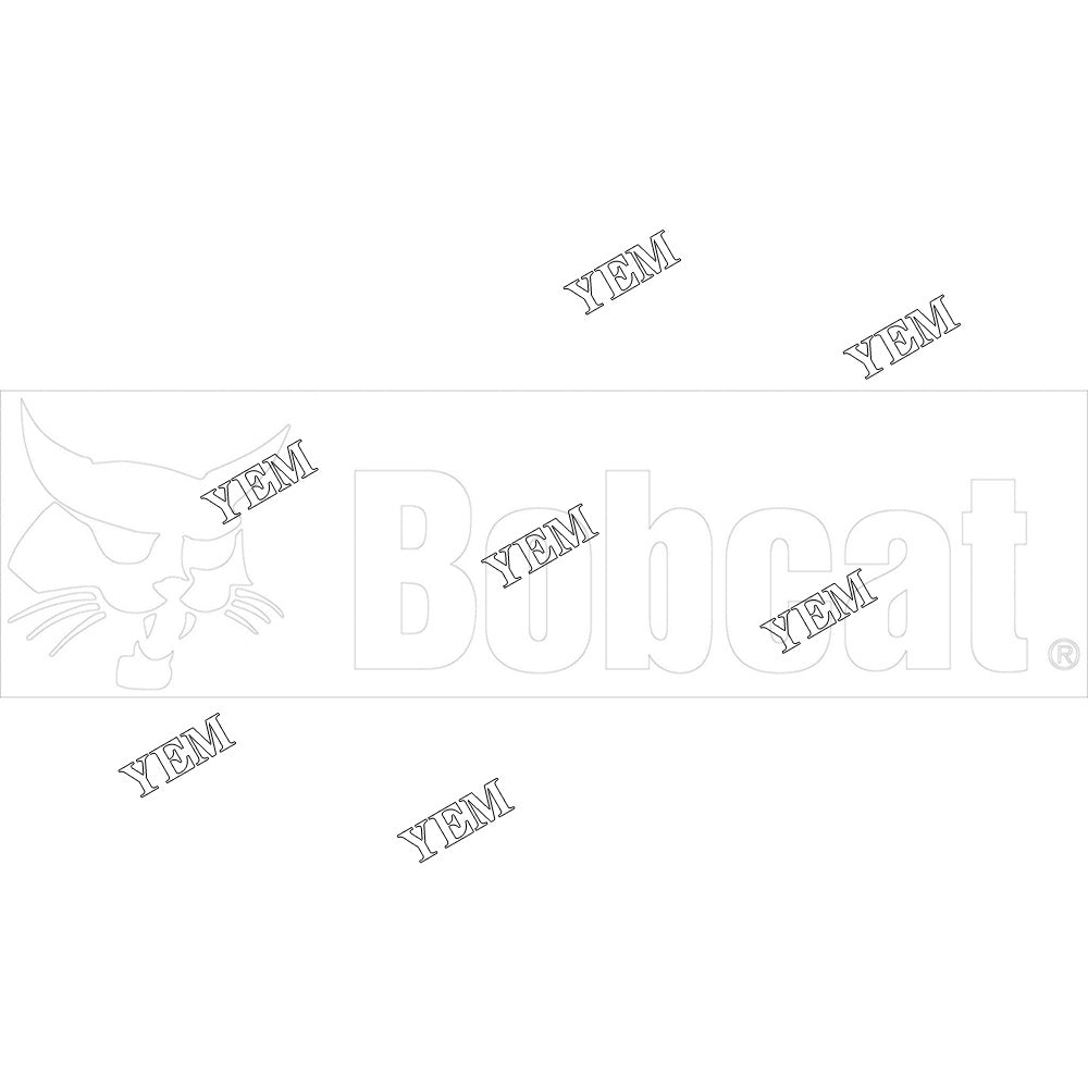 7115620 9.42*33.33 Bobcat Logo Decal For Bobcat Lawn mower engine parts YEMPARTS