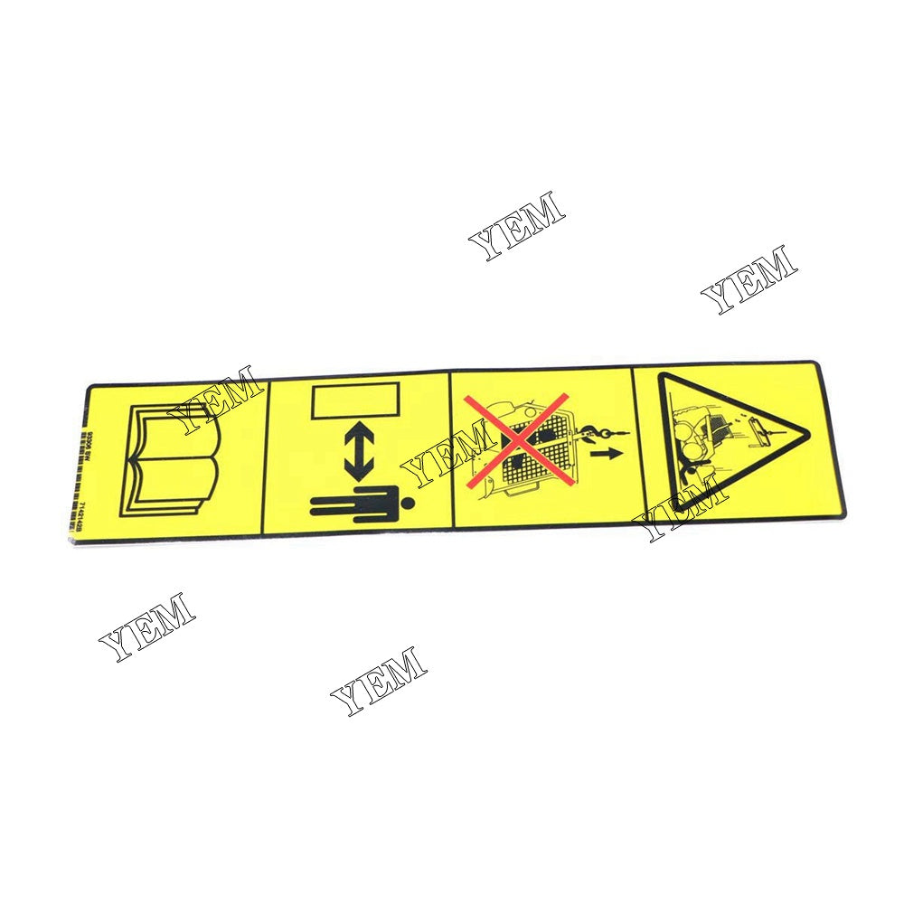 7142142 Warning Decal For Bobcat A770 S160 S185 S250 S450 S510-CH10 S550 S550 S570 S590 S630 S64 S650 S750 S76 S770 S850 T590 T650 T770 T870 YEMPARTS