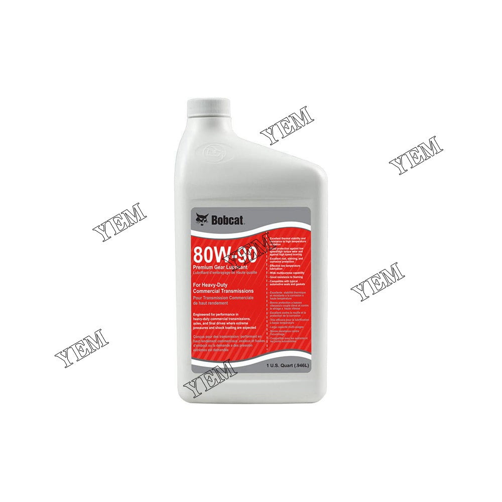 6903121 Gear Lube For Bobcat 5600 E17Z E20 E20Z E27Z E35Z E35ZN E42 E50L E55L MT55 S100 S160 S185 S250 S70 TL30.60 TL35-70 TL38-70 YEMPARTS